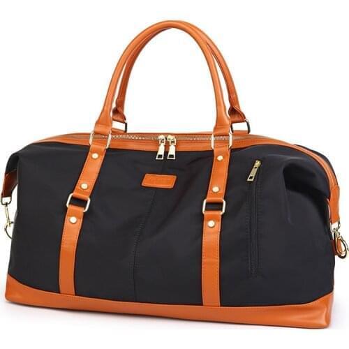 Large-capacity Duffle Bag Canvas Striped Waterproof Traveling Storage Sports Fitness Handbag Short Trip Luggage Packs Cross Body