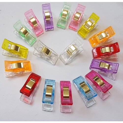 10pcs DIY Patchwork Plastic Clothing Clips Holder For Fabric Quilting Craft Sewing Knitting Garment Clips Sewing Accessories