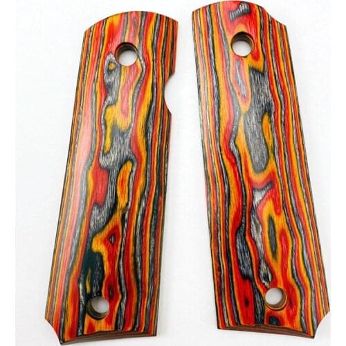 2Pieces 1911 Grips Patch CNC Carving Custom Grips Handle Grips glock hunting accessories