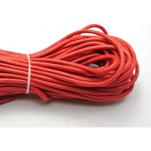 30 Meters Red Waxed Cotton Beading Cord Thread Line 2mm Jewelry String