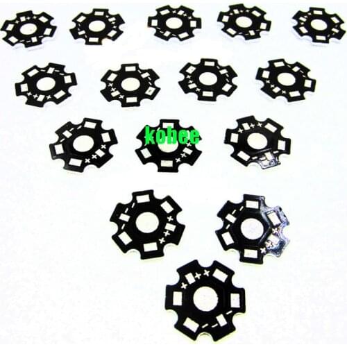50pcs High Power 1w /3w /5w Watt LED Heat Sink Aluminum Base Plate 20 mm LED board KIT DIY high quality star heatsink