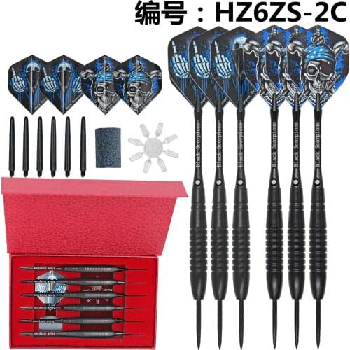 6Pcs 20g Professional Hard Dart Total Length 16cm Steel Tip Darts Tungsten Barrel Dart Aluminum Shaft Darts Flights