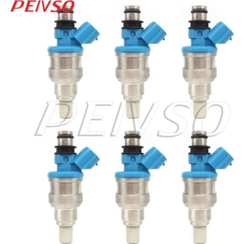 6x 23250-61010 23209-61010 fuel injector for TOYOTA LAND CRUISER 4.0L V6 3FE 1987~1989