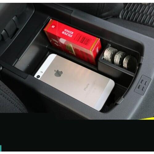 ABS Center Armrest Storage Box With Pad For Citroen C4L AA587