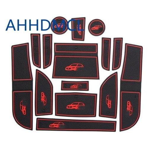 Car Anti-Dirty Pad Door Groove Gate Slot Cup Armrest Storage Pad Anti-Slip Mat For MG ZS