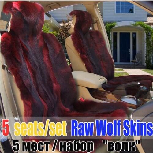 Free ship Wolf car seat cushion wool cushion winter cushion wool car seat cushion wool pad sheep fur accessories