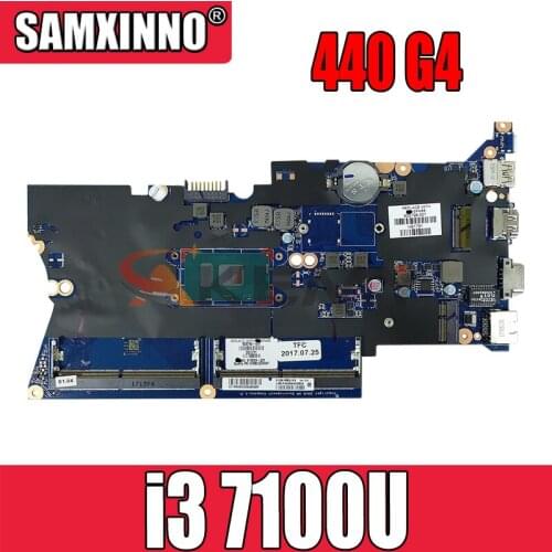 DA0X81MB6E0 905792-001 905792-601 for HP ProBook 430 440 G4 Laptop Motherboard CPU i3 7100U DDR4 100% Test Work
