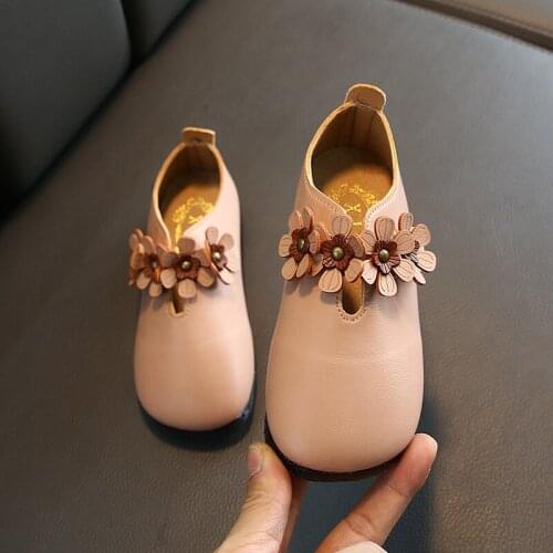 Spring and autumn girls shoes new toddler beige sandals princess low heel princess shoes girls children shoes children shoes