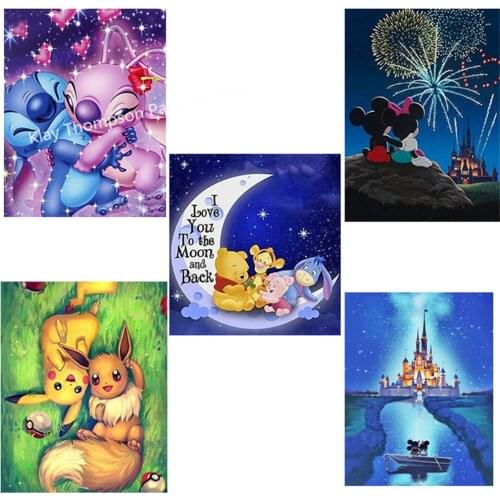 Disney Diamond Painting Cross Stitch Full Rhinestone Embroidery DIY Winnie the Pooh Mosaic Art