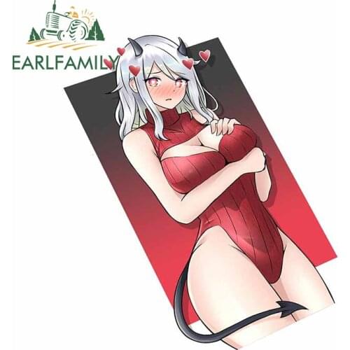 EARLFAMILY 13cm x 11.3cm for MODEUS Car Stickers Waterproof Simple Decals Anime Scratch-Proof Caravan Vehicle Decor Car Label