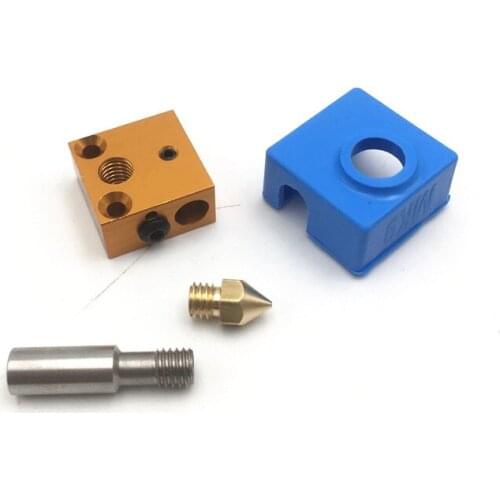 Funssor CR-10/Ender replace hotend Extruder Kit 0.4 Nozzle throat silicone sock for CR-10 Ender 3D Printer kit