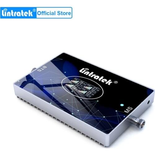 Lintratek NEW four band signal booster 2G 3G 4G 70dB LTE 800mhz 900 1800 2100mhz GSM DCS WCDMA mobile phone amplifier repetidor