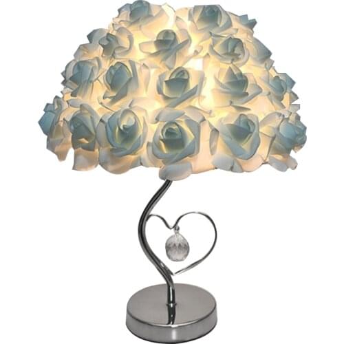 Table Lamp Rose Flower LED Night Light Bedside Lamp Home Wedding Party Decor Atmosphere Night Light Sleep Lighting