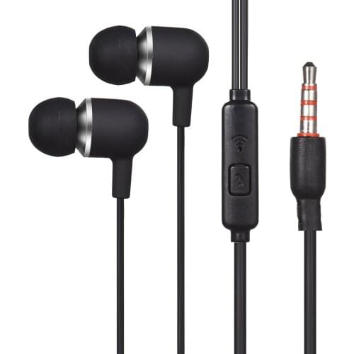 In-ear Earphone 3.5mm Portable Headphone with Microphone wire headset for IOS/Android mobile phones and computers