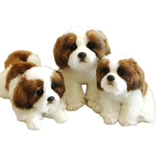 Plush Simulation dog stuffed animal toys super Realistic Papillon dog doll Pekingese toys for children luxury home decor