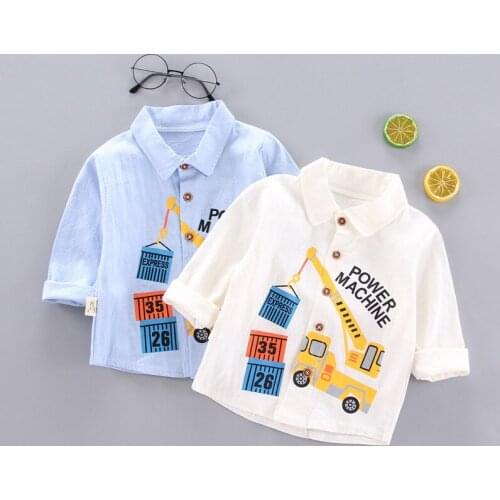 New Korean Childrens Spring Autumn Long-Sleeve Lapel Boys Shirt Toddler Kids Baby Plaid Tops Shirt Coat Cute Childrens Clothes