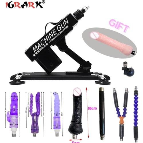Sex Machine Automatic Masturbation Pumping Gun Vibrator Love Machines for Women And Men US/AU/UK/EU/RU Adapter Sex Products