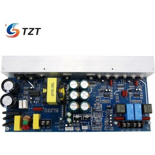 TZT 1000W Amplifier 2.0 Channel Digital Stereo Audio Power Amp Board 500W+500W with Switching Power Supply