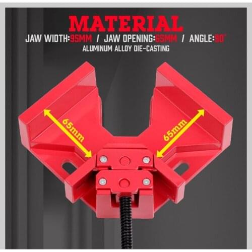 Single Handle Corner Clamp Heavy Duty Right Angle Clamp 90° Aluminum Alloy Corner Clamp Right Angle Clamp Tool