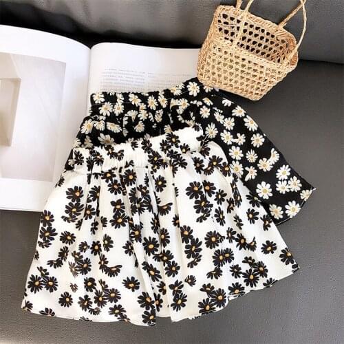 2-7 Years Toddler Girls Skirt Summer New Baby Casual Little Daisy Skirt Kids Clothing New Arrival Fashion Floral Skirt For Girls
