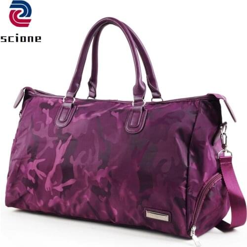 Scione Women Sport Gym Bag Girl Yoga Training Bag Large Waterproof Travel Leisure Handbag Female Fitness Swim Luggage Deffle