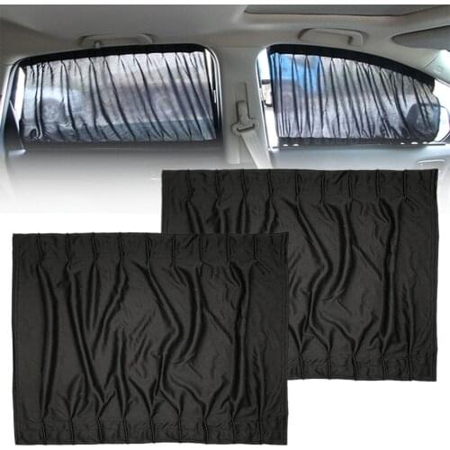 1Pair 50*39cm Car Side Window Sunshade Front Rear Window Sun Shade UV Protector Privacy Curtain Anti-UV Visor Car Accessories