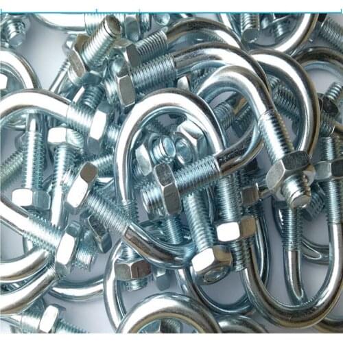 1pcs U type clamp M6M8M10 pipe fixing clamp collar U type bolt U type screw U type wire pipe clamp