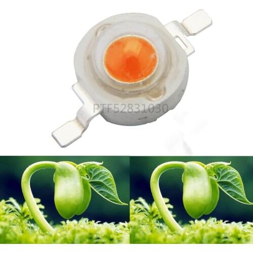 100pcs/lot 3.2V 3W Full Spectrum Led Plant Chip 400-840nm for DIY Indoor Grow