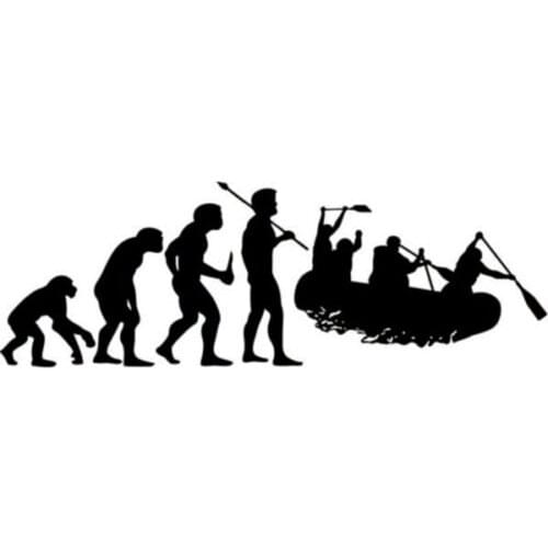 14.9CM*5.1CM Whitewater Rafting Evolution Decal Sticker Car Vinyl S9-0081