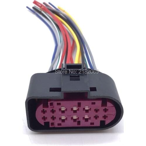 14 Pin Headlight Xenon Lamp Plug Connector For VolksWagen Golf MK6 Jett a Passat For Audi A3 A4 A6 A8 1J0973737