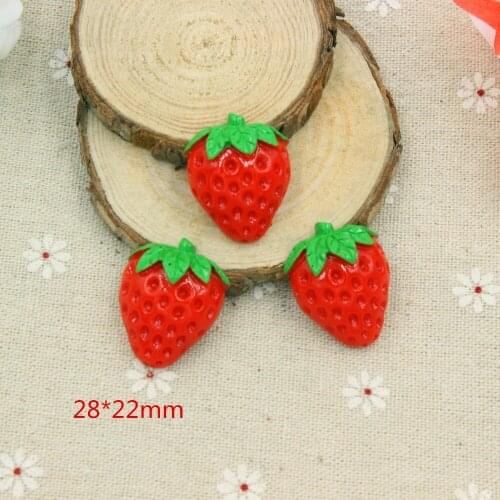 15pcs/lot mix colors resin fruit in solid color for kids hair phonecase DIY resin cabochons accessories