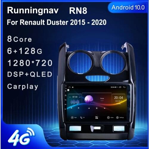 4G LTE Android 10.1 For Renault Duster 2015-2020 Car Radio Multimedia Video Player Navigation GPS RDS no dvd
