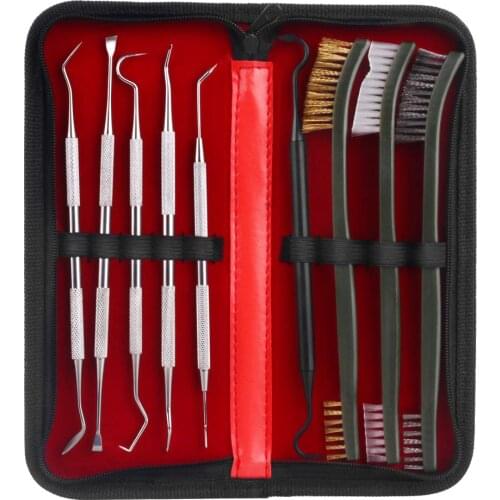 8/9Pcs Gun Cleaning Kit Double Military Pistol Hand Gun Cleaning Tool Double Ended Brush Pick Hunting Accessories for Gun Rifle