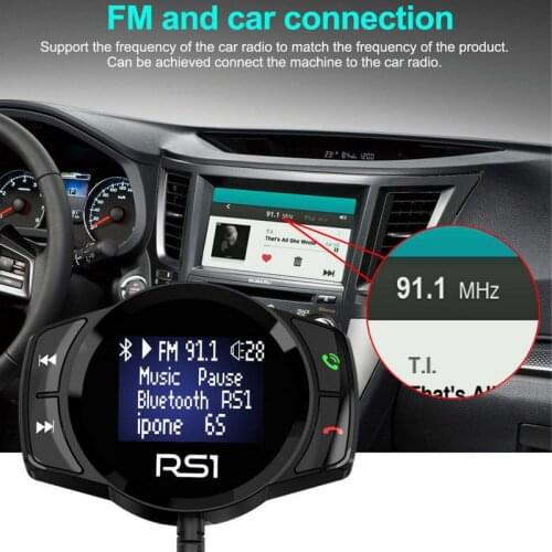 1PCS Wireless Bluetooth Large Screen Car Kit LCD SD FM Transmitter MP3 Player Hands Free USB Charger