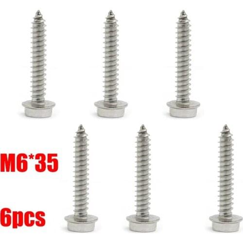 6PCS Clutch Cover Screw Bolts Replace 7519330 For Polaris Ranger 570 900 General 1000
