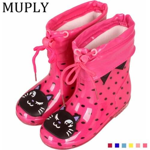 Kid Rainboots Casual Casual Boys Girls Rainboots Cartoon Waterproof Quick-drying Light Wear-resisting Prevent Slippery Shoes