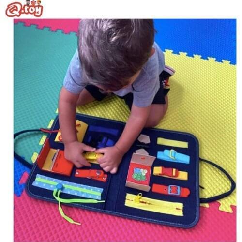 Baby Puzzle Education Toy Basic Skills Toddler Activity Board For Fine Motor Skills Learn To Dress Educational Learning Toys