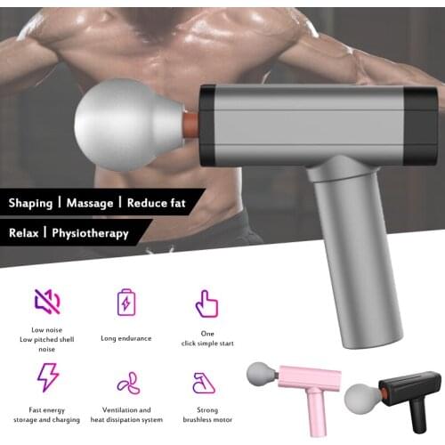 Fitness Massage Gun Muscle Relaxation Deep Tissue Massager Dynamic Therapy Vibrator Shaping Pain Relief Back Foot Massager