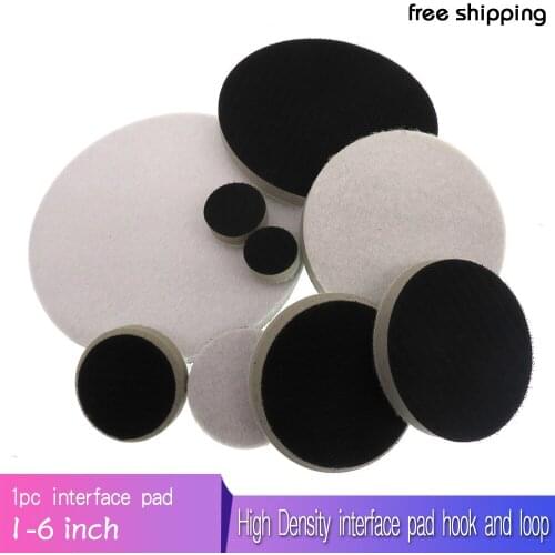 1-6 Inch High Density Foam Interface Pad Cushion Pad Hook & Loop Sander Backing Pad Protection Polishing Pad Power Tools Parts