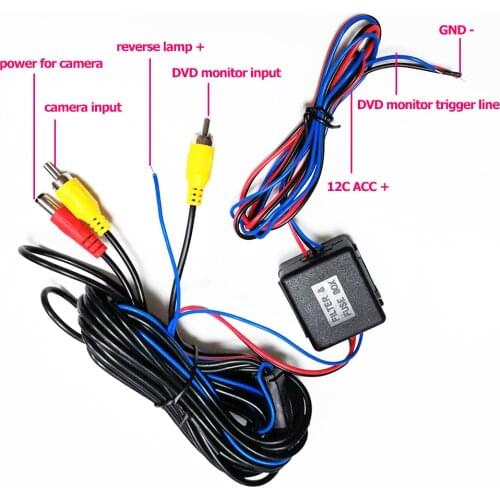 Video & Power Wires Cables Stabilized For Car Rearview Backup Camera / 12V DC Relay / Capacitor / Filter / Rectifiers