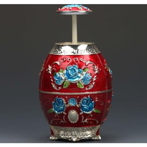 Chinese Exquisite Cloisonne Handwork Carved Flower Toothpick Box