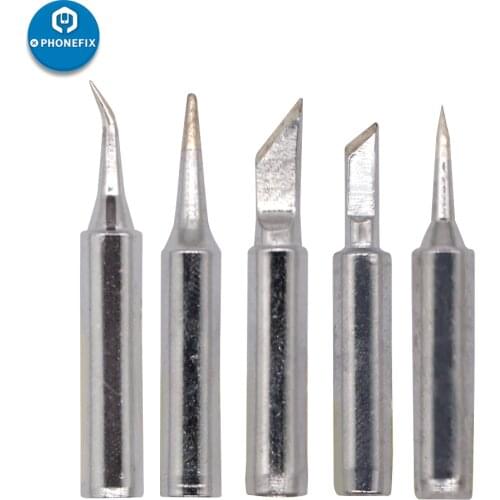 5pcs/lot 900M-T Soldering Iron Tip Lead-free Solder Tips Welding Head BGA Soldering Tools