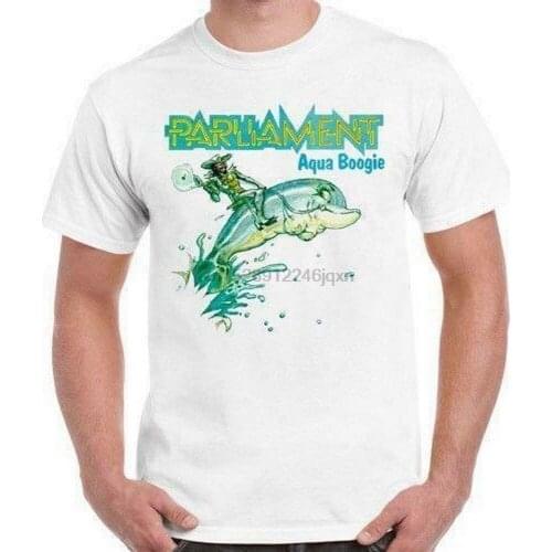 NEW PARLIAMENT AQUA BOOGIE 70S FUNK SOUL RETRO T-Shirt 350 USA SIZE EM1 Cotton Tee Shirt Custom Graphic