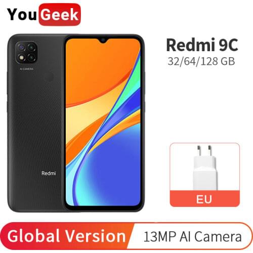 New Global Version Xiaomi Redmi 9C 64GB 3GB 9 C Smartphone 13MP Rear Camera 5000mAh 6.53" HD+ Dot Drop Display MTK Helio G35 CPU