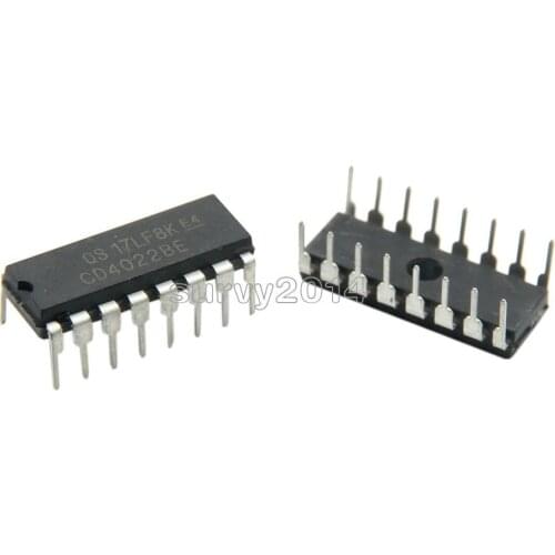 5PCS CD4022BE DIP-16 CD4022 DIP16 CMOS Counter Dividers