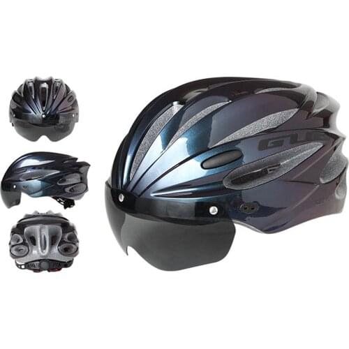 GUB K80 PLUS Helmet Men Women Road Bike MTB Cycling Detachable Magnetic Lens Bike Helmet Transparent Glasses Helmet
