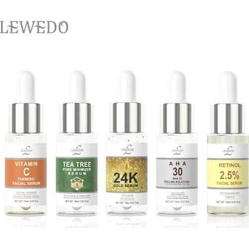 Face Care Serum VC Tea Tree Oil Anti-wrinkle Moisturizing Whitening Rejuvenation Essences Liquid Antioxidant Skin Care Solution