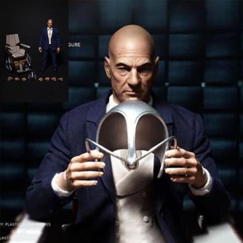 1/6 Professor X Figure Model with Wheelchair Full Set 12'' Male Action Figure Fans Gifts In sTOCK