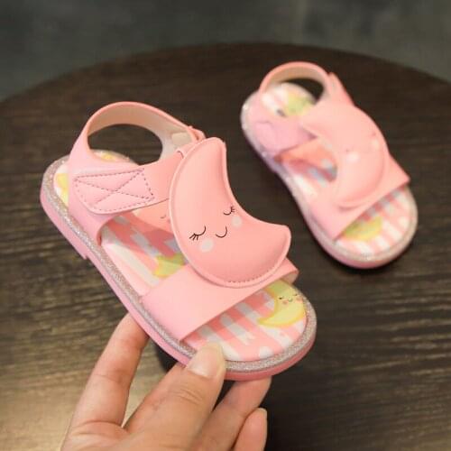 2020 Summer Childrens Sandals Luminous Non-slip Girls Shoes Glowing Up Flat Beach Sandals Baby Toddler Moon Sandals EU21-30
