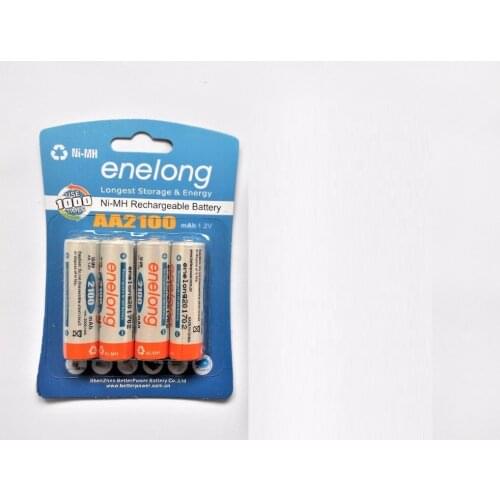 4pcs AA 1.2V 2100mAh NI-MH batteries rechargeable battery